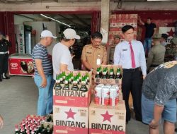 Tindak Tegas Penjual Miras Ilegal, Pemkot Kotamobagu Sita Belasan Ribu Botol dalam Operasi Gabungan