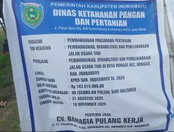 Indramayu Fokus pada Peningkatan Infrastruktur Pertanian Melalui Pembangunan Jalan Usaha Tani   