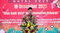 Buka Ibadah dan Perayaan Natal 2025 Kementerian ATR/BPN, Menteri Nusron: Jadikan Esensi Agama sebagai Spirit Bekerja