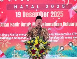 Buka Ibadah dan Perayaan Natal 2025 Kementerian ATR/BPN, Menteri Nusron: Jadikan Esensi Agama sebagai Spirit Bekerja