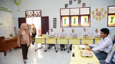 Wagub Gorontalo Tinjau Program Makan Bergizi Gratis di SMAN 1 Batudaa Pantai