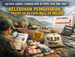 Aktivis Soroti Temuan BPK di PUPR Tojo Una-Una, Kelebihan Pembayaran Proyek Jalan Capai Rp3,39 Miliar