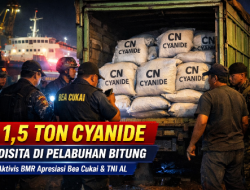 Aktivis BMR Parindo Potabuga Apresiasi Bea Cukai Bitung dan TNI AL Gagalkan Penyelundupan 1,5 Ton Cyanide