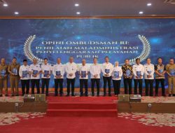 Wagubsu dan 18 Kepala Daerah di Sumut Terima Penghargaan Kualitas Tinggi Tanpa Maladministrasi dari Ombudsman