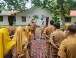 Cek Kedisiplinan, Wabup Rianto Sidak di Kantor Disdik Asahan