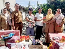 Dinsos Asahan Salurkan Bantuan Buat Korban Kebakaran
