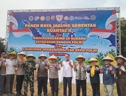Presiden Prabowo Pimpin Panen Raya Jagung Serentak dan Resmikan Fasilitas Ketahanan Pangan Polri di Indramayu