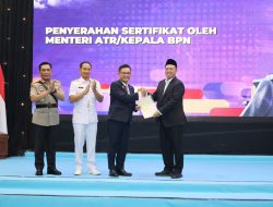 Menteri Nusron Serahkan Sertipikat Hak Pakai untuk Lemhannas RI, Perkuat Kepastian Hukum Aset Negara