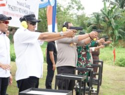 Bupati Syah Afandin Perkuat Sinergi Forkopimda Langkat, Lewat Menembak Gembira Bhayangkara Ke-80