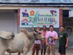 Usai Bergabung dengan Gerindra, Rendy Mangkat Salurkan Bantuan Hewan Kurban untuk Masyarakat Kotamobagu