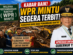 WPR Mintu Segera Terbit, Warga Lingkar Tambang Apresiasi Gubernur YSK: Harapan Baru bagi Penambang Rakyat