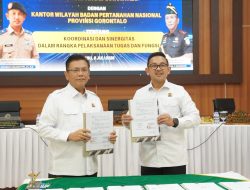Kanwil BPN Gorontalo dan Kejati Teken Perjanjian Kerja Sama, Perkuat Penanganan Hukum Bidang Pertanahan