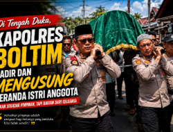 Di Balik Seragam dan Jabatan, Kapolres Boltim Hadir Saat Anggotanya Berduka