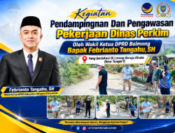 Turun Langsung ke Tungoi II, Febrianto Tangahu Kawal Lanjutan Pembangunan Jalan Paving