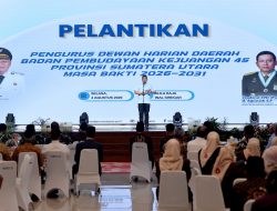 Gubsu Lantik Pengurus DHD BPK 45 Sumut 2026–2031