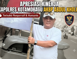 Menjaga Marwah Penegakan Hukum, KANNI Soroti Positif Kinerja Jajaran Polres Kotamobagu