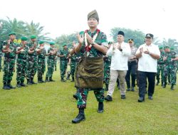 2 Kepala Daerah Sambut Kunjungan Pangdam I/BB di Yonif 126/KC