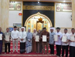 9 Sertipikat Tanah Wakaf Masjid Diserahkan, BPN Gorontalo Perkuat Kepastian Hukum Aset Keagamaan