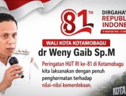 Wali Kota Kotamobagu Imbau Tiadakan Hiburan HUT Kemerdekaan, Bentuk Empati untuk Korban Tragedi Drag Race