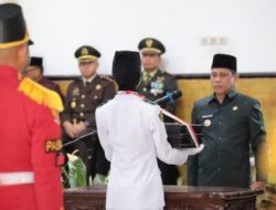 Wali Kota dan Wakil Wali Kota Kotamobagu Pimpin Prosesi Pemindahan dan Persemayaman Sang Merah Putih