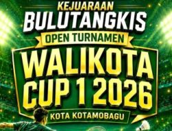 Coming Soon Open Turnamen Bulutangkis Wali Kota Cup I Kotamobagu Siap Digelar Oktober