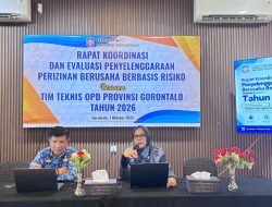 Dukung Kemudahan Berusaha, BPMKP Gorontalo Perkuat Evaluasi Perizinan Berbasis Risiko