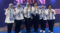 Penuh Canda Tawa, Ibu-Ibu SERUNI Kabinet Merah Putih Asyik Jajal Kerajinan Khas Gorontalo