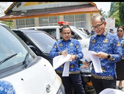Plt. Bupati Langkat Tiorita Kembali Perkuat Tertib Aset, 89 Kendaraan Dinkes Diperiksa