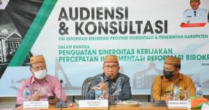 Audensi dan Konsultasi Tim Reformasi Birokrasi Prov Gorontalo Dan Pemkab Boalemo