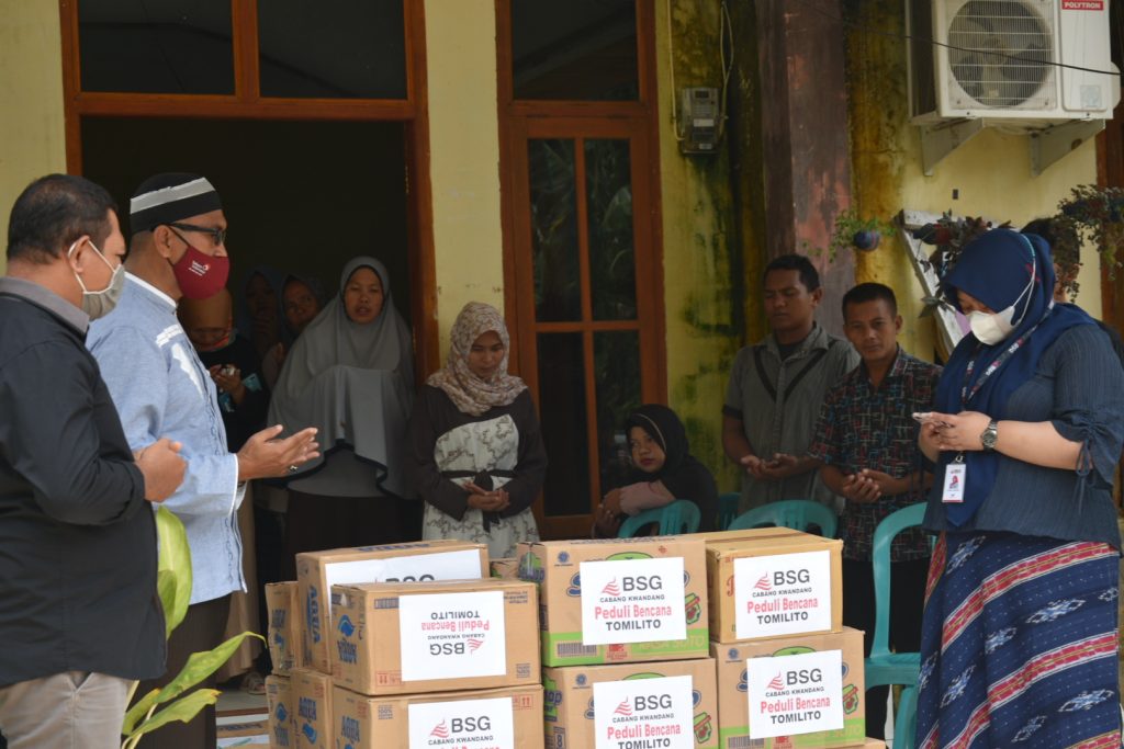 Bank Sulut-Go Kwandang Peduli Banjir Tomilito