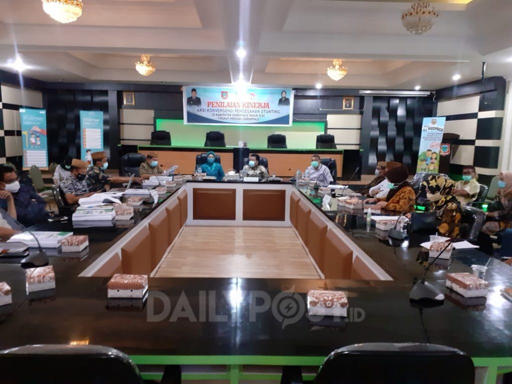 Penilaian Aksi Konvergensi, Pemkab Gorontalo Paparkan Angka Stunting yang Menurun
