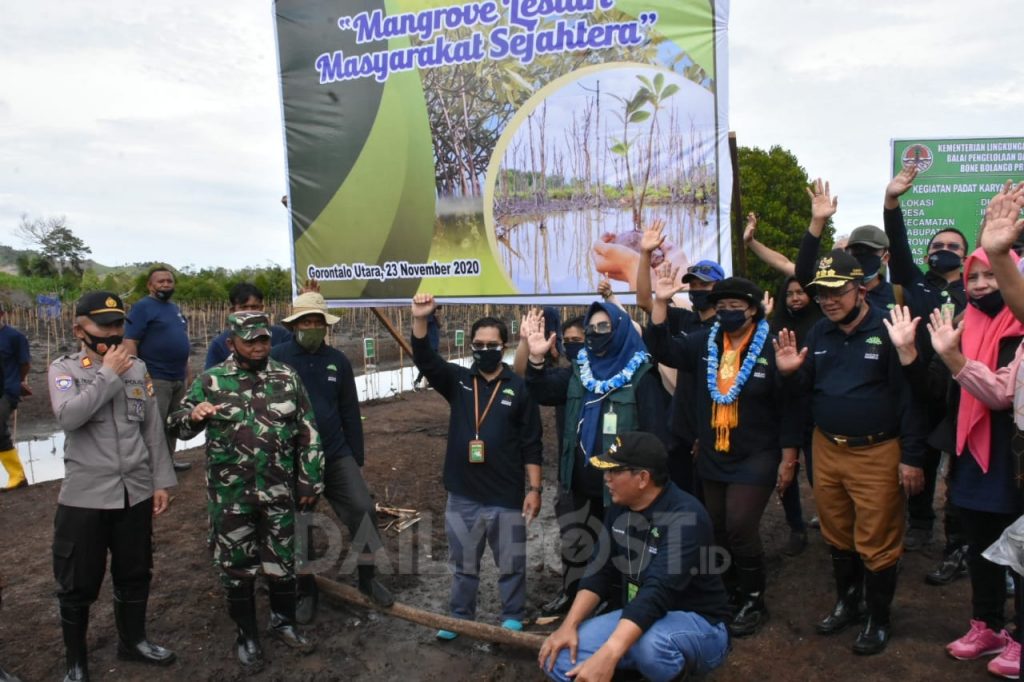 Bupati Hadiri Penanaman Mangrove Kecamatan Anggrek