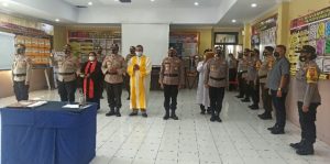 Kapolres Serah Terimakan 5 Pejabat di Lingkungan Polres Minahasa Utara