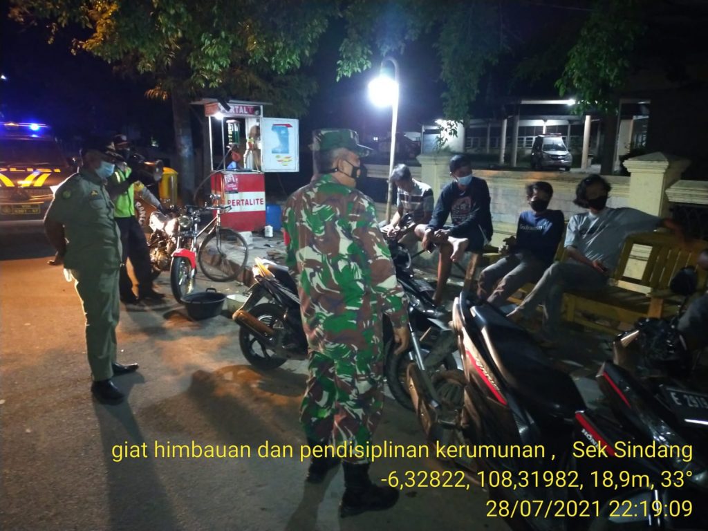 Menekan Angka Penyebaran Covid-19, Polsek Sindang Gelar Pendisiplinan Prokes
