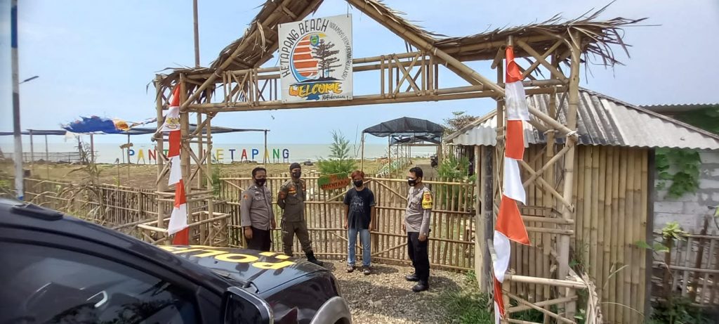 Objek Wisata Ditutup Sementara Polsek Juntinyuat Guna Antisipasi Penyebaran Covid-19