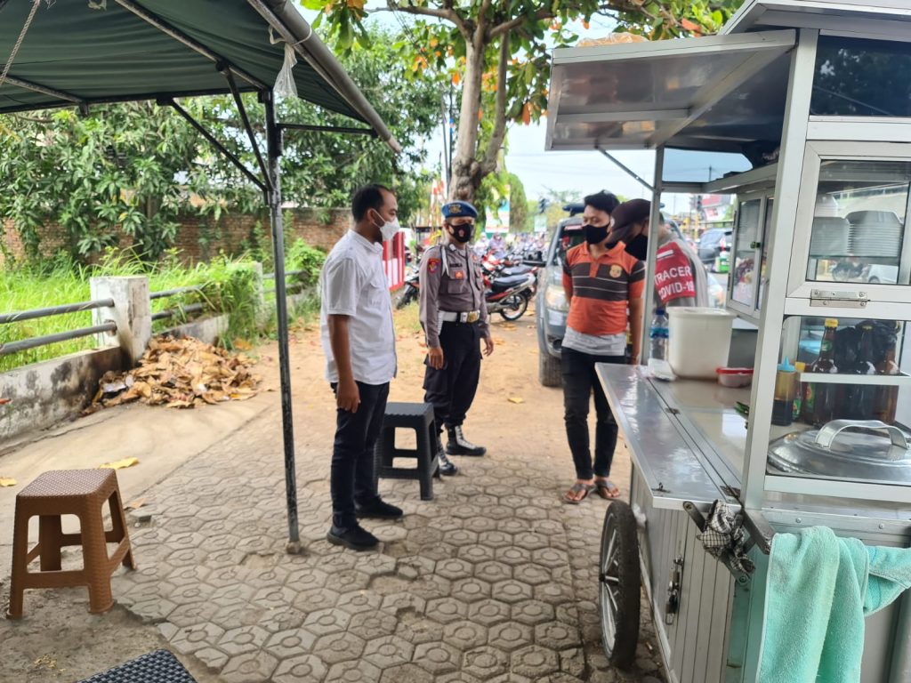 Patroli Pengawasan Dan Penegakan Disiplin Protokol Kesehatan Dilaksanakan Polsek Balongan