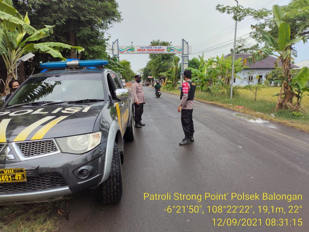 Kehadiran Kepolisian Sektor Balongan Ditengah Masyarakat Guna Pemeliharaan Keamanan dan Ketertiban