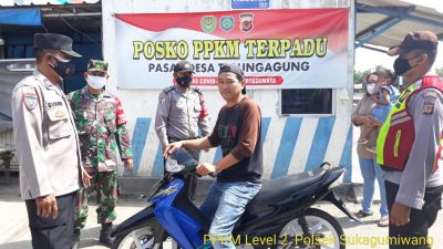 Mengantisipasi Penyebaran Virus Covid-19, Polsek Sukagumiwang Terapkan Prokes Secara Ketat