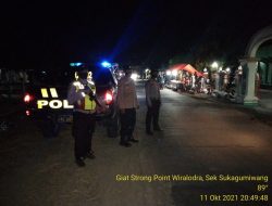 Mencegah Tindak Kejahatan C3, Polsek Sukagumiwang Menggelar Giat SPW