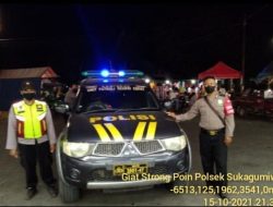 Polsek Sukagumiwang Berperan Aktif Jaga Kondusifitas Dengan Giat Patroli SPW