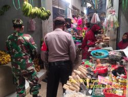 Penerapan Prokes di Pasar Tradisional Oleh Kepolisian Sektor Sukagumiwang