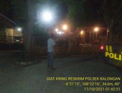 Obvit dan Daerah Rawan Kejahatan Dipantau Polsek Balongan Dengan Giat Patroli Kring Reskrim