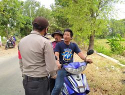 Himbauan Prokes Guna Mengantisipasi Penyebaran Covid-19 Dilakukan Oleh Polsek Balongan