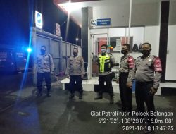 Polsek Balongan Rutin Patroli Cipkon Pasca Pilkades Tahun 2021