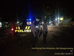 Patroli Strong Point Wiralodra Dilaksanakan Oleh Polsek Sukagumiwang