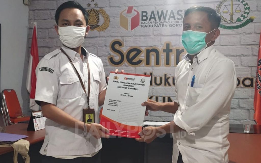 Dugaan Pelanggaran Kampanye, Tim Pemantau Pilkada Kabgor Laporkan 2 Paslon ke Bawaslu