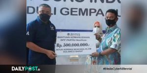 Peduli Sulbar, Ketua Fraksi Partai NasDem DPR-RI Salurkan Bantuan