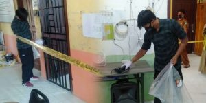 Sat Reskrim Polres Simeulue Lakukan Olah TKP Dugaan Pencurian di SMPN 4 Teupah Barat