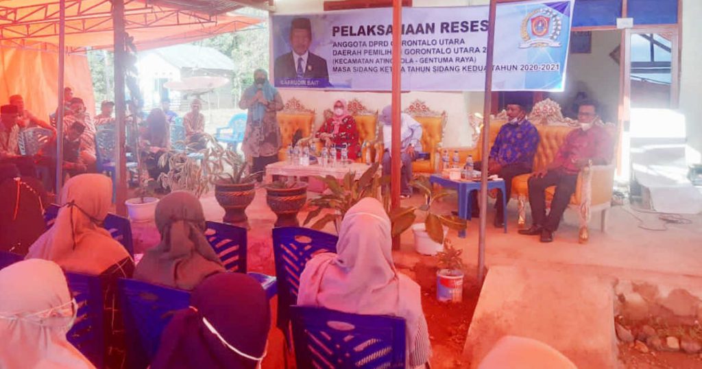 Gelar Reses Di Atinggola, Safrudin Jaring Aspirasi Warga