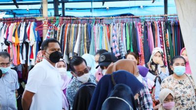 Belanja Bersama Kembali Digelar, Ratusan Pedagang-Pembeli Padati Pasar Rakyat Sei Rampah